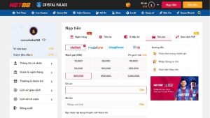 Phương thức nạp tiền tại NET88